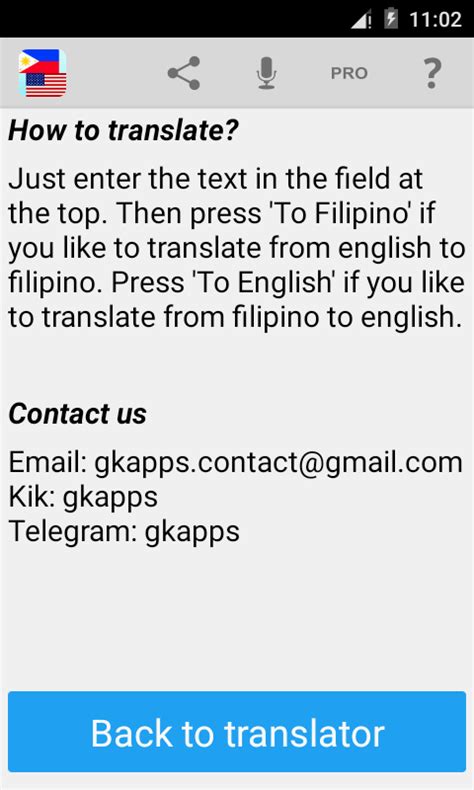 English To Filipino Translation Audio .